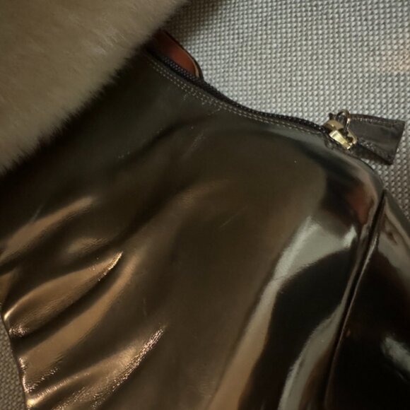 Metallic leather & pastel MISSONI print - platform boots made in Italy - size 39 - Picture 11 of 13